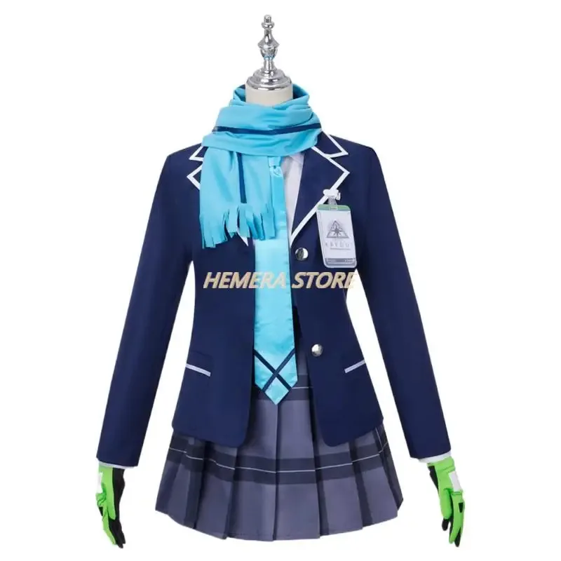 Game Blue Archive Sunaookami Shiroko Kuromi Serika Takanashi Hoshino Cosplay Costume School Uniforms Halloween Carnival Outfitsa