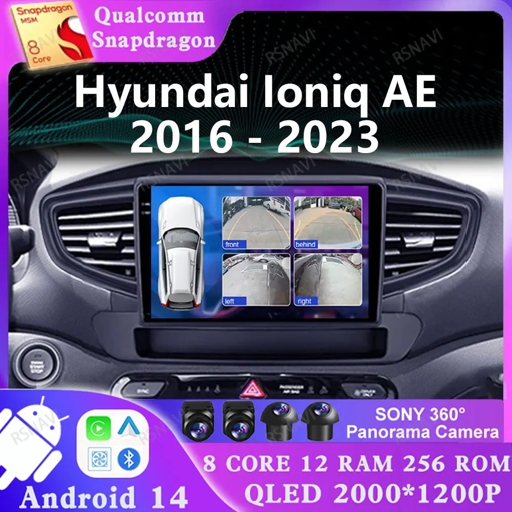 

Android 14 For Hyundai Ioniq AE 2016 - 2023 2 DIN AUTO DVD Stereo Multimedia Qualcomm GPS Navigation DSP 5G WIFI Viedo Player