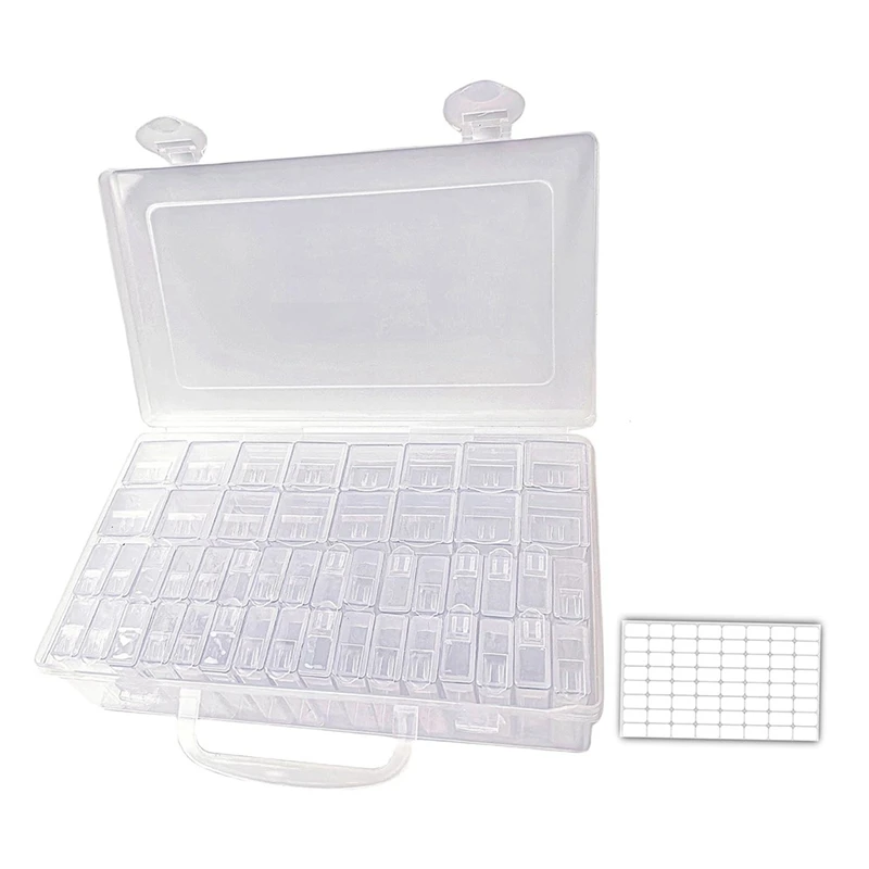 48 Slots Seed Storage Organizer In 2 Sizes With Label Stickers Portable Seed Container Box Set Kit