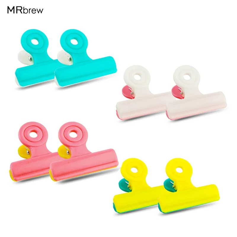 10Pcs Multifunction Bag Chip Clips, Fresh Food Clips, Photo File Clamps, Assorted Colors Air Tight Seal Grip for Kitchen Seal