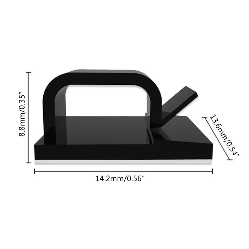 Mini Clip de alambre, soporte de Cable autoadhesivo, Cable de datos GPS para coche, Cable de luz, organizador de fijación de cables, Clips fixadores