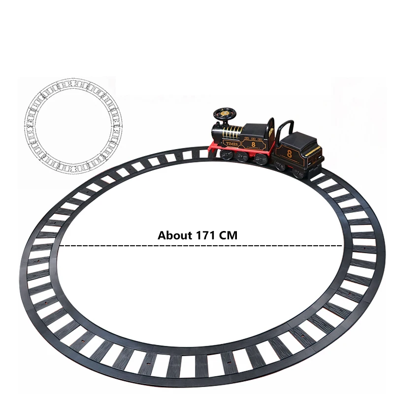 Tren eléctrico para niños, coche de juguete para montar, paseo, cochecito de bebé, andador, niño puede llevar, tren, coche, modelo clásico, regalos