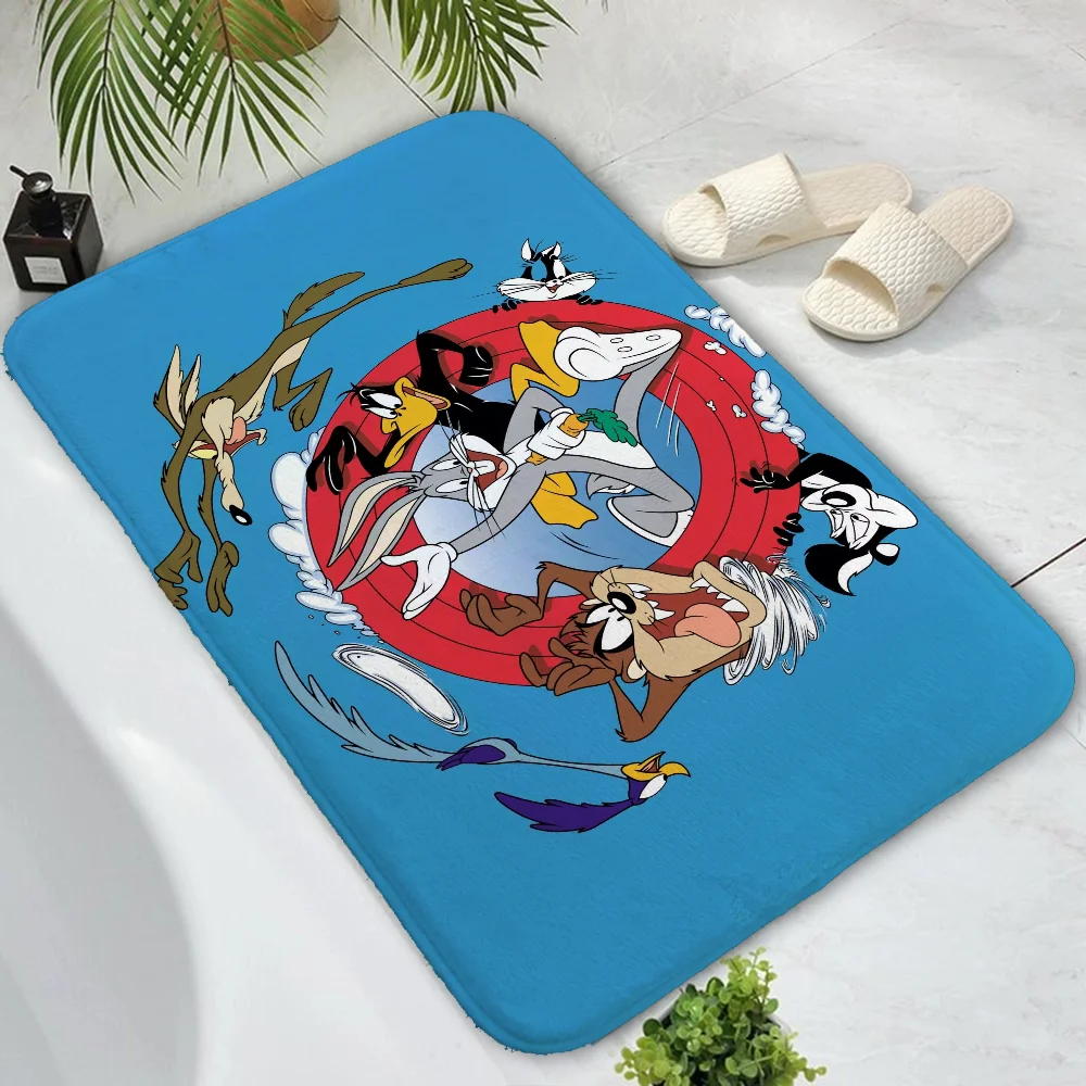 L-Looney Tunes Room Mats Bedroom Carpet for Kitchen Foot Mat House Entrance Mat Home Customized Custom Aesthetic Room Decoration