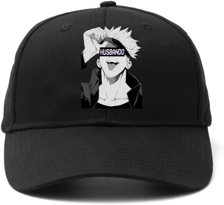 Men Women Cotton Hat Adjustable Anime Jujutsu Kaisen Printed Baseball Cap