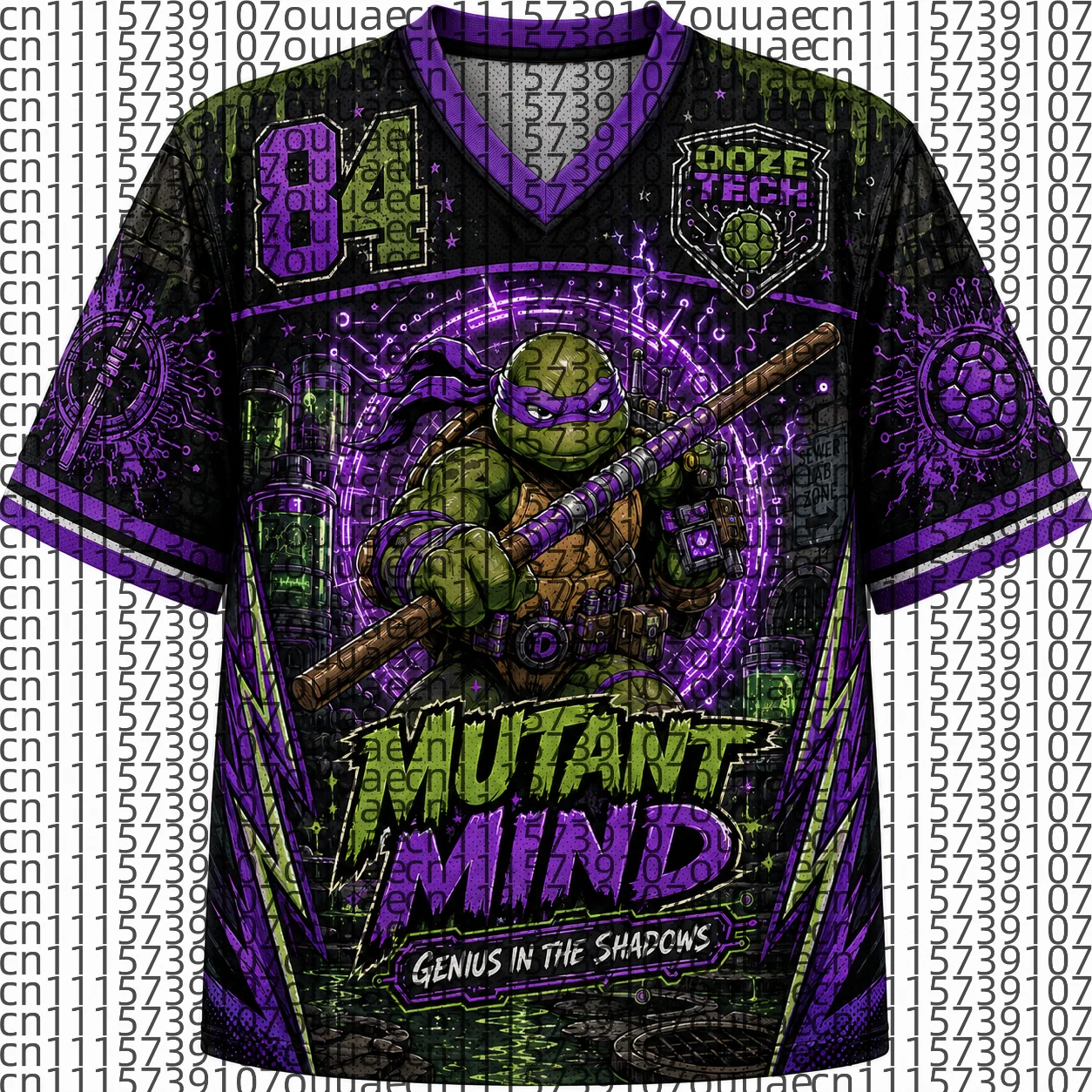 2026 Popular 80s Themed Sports Fashion Short Sleeved V-neck Mesh Streetwear Retro Band Movie Game Fan Gift T-shirt