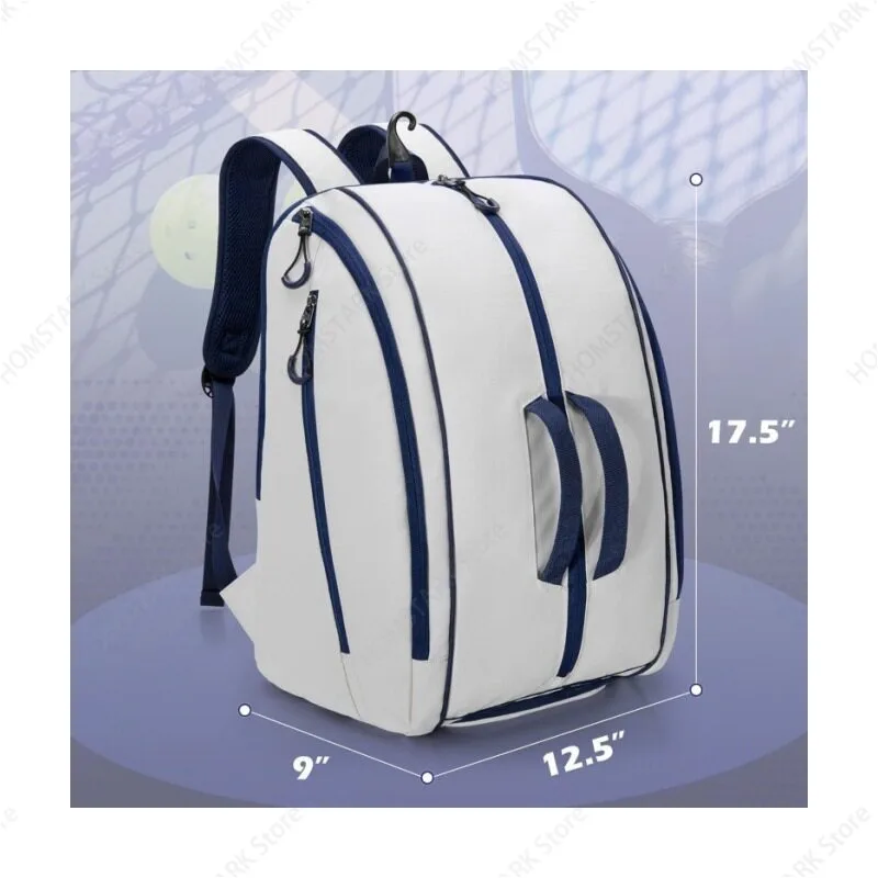 Multifunctional Waterproof Sports Backpack Portable Racket Bag For Pickleball Tennis Badminton Gear Storage