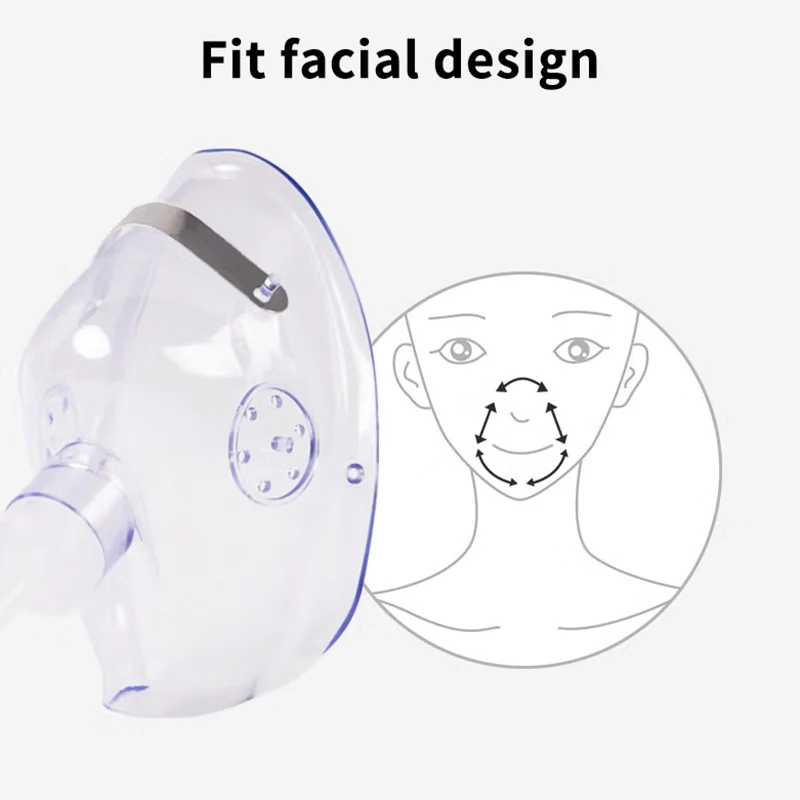 Adult Oxygen Mask with Tube for Nebulizer