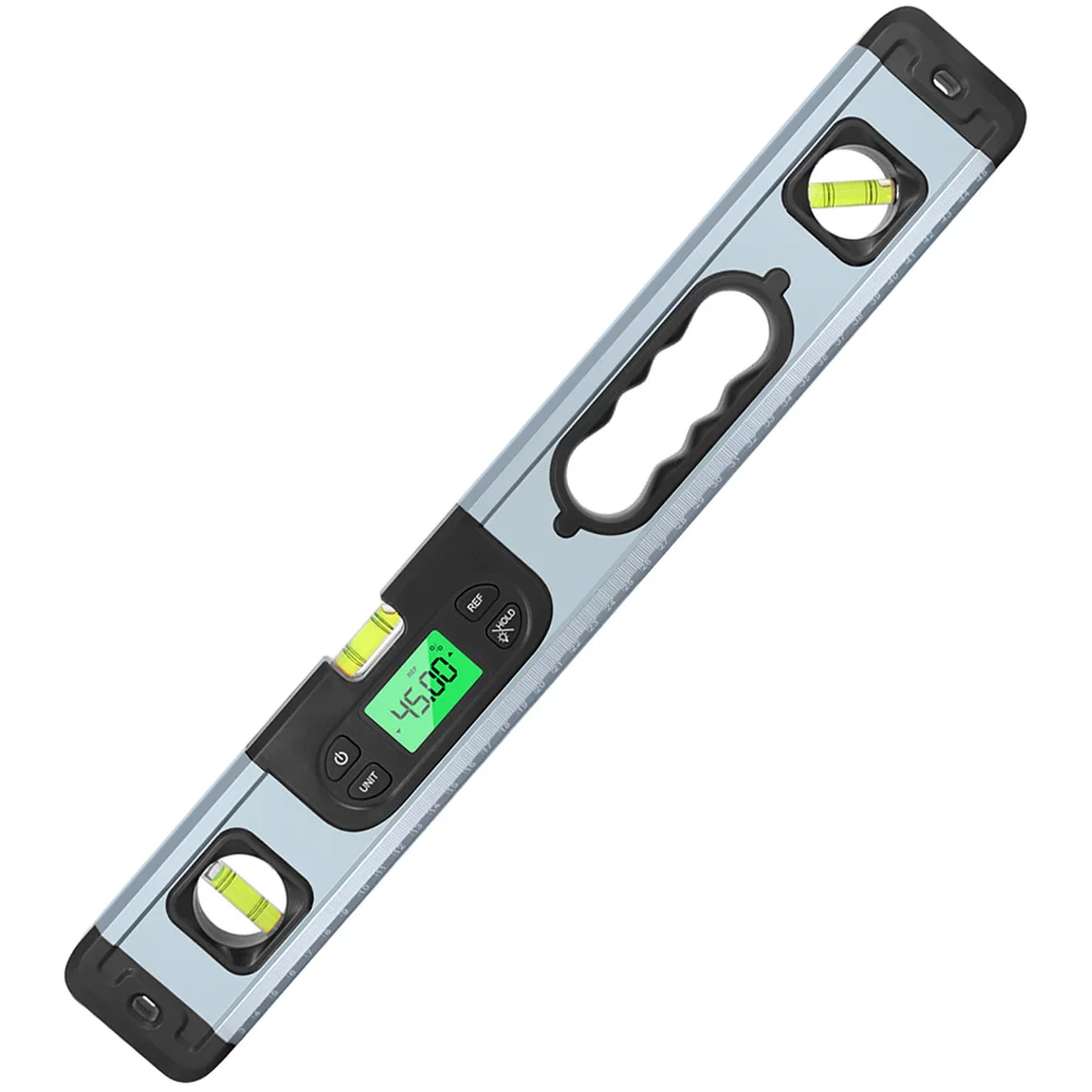 

Digital Protractor Angle Gauge Professional Grade Multi Purpose Measurement Tool Inclinometer Level Box Aluminum ABS High