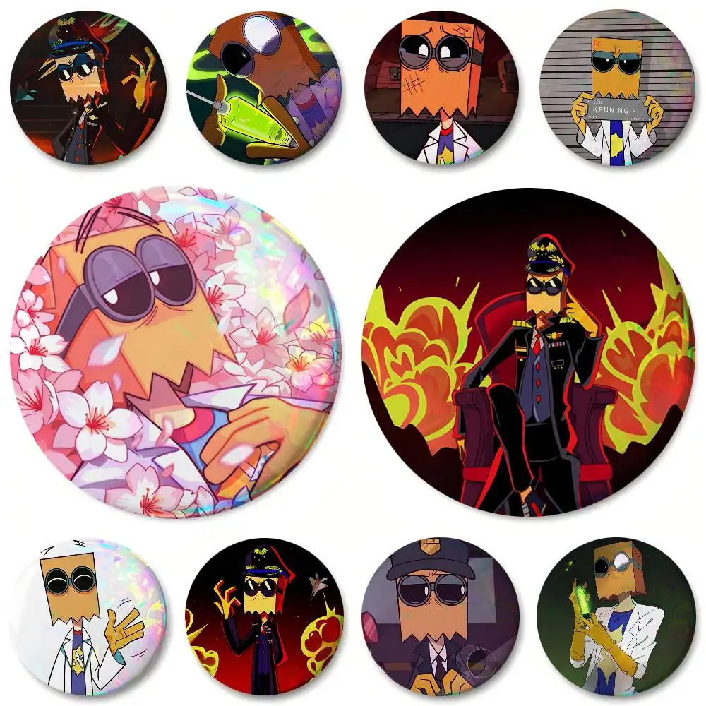 Dr. Flug Villainous Anime Round Badges Can Be Used To Decorate Clothes And Backpack Pins