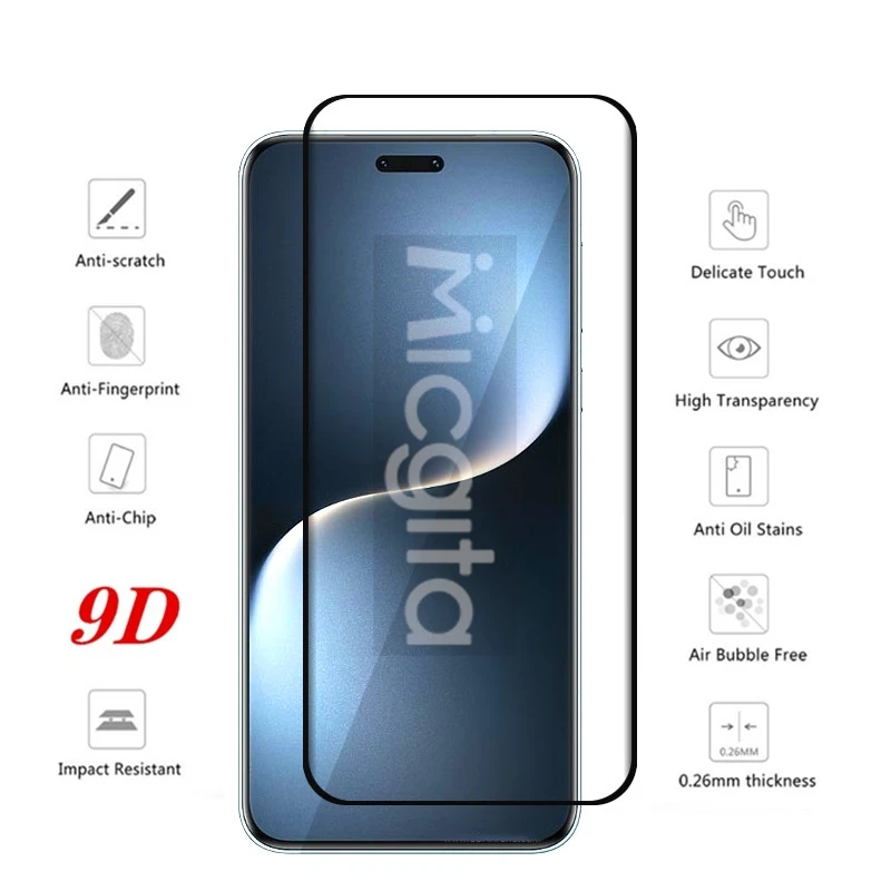 For Honor Magic 7 Pro Smartphone 9D Curved Tempered glass Anti-Scratch For Magic 7 pro Soft fiber Camera film