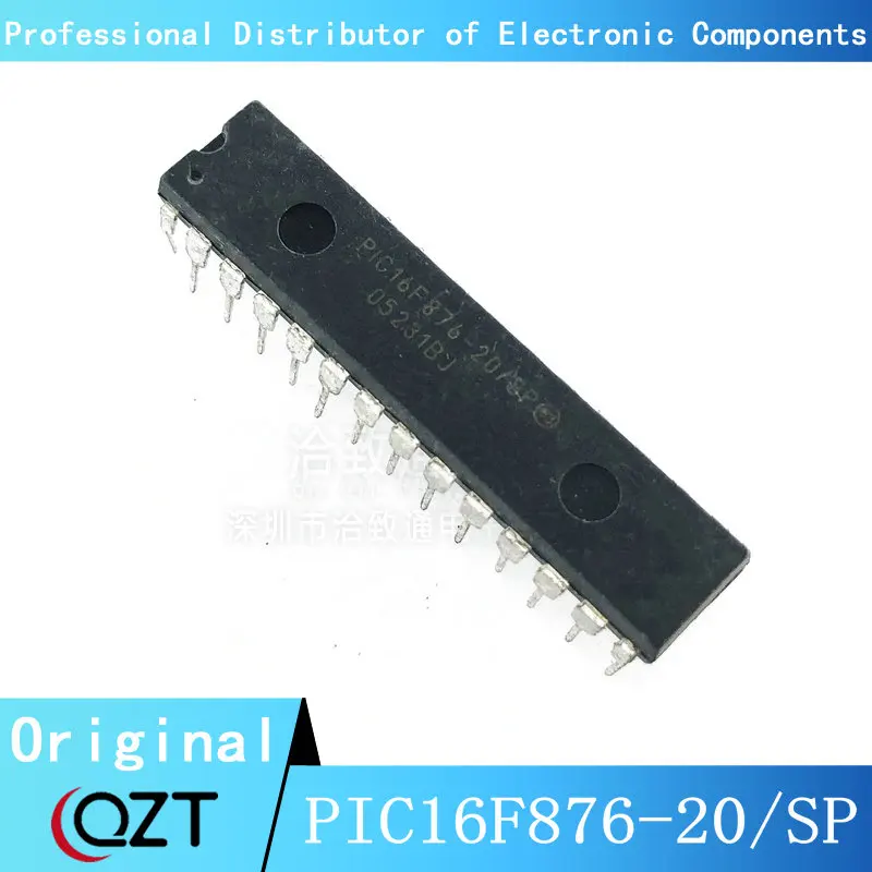 10pcs/lot PIC16F876-20/SP DIP PIC16F876 16F876 PIC16F876-20 PIC16F876-20SP DIP-28 chip New spot