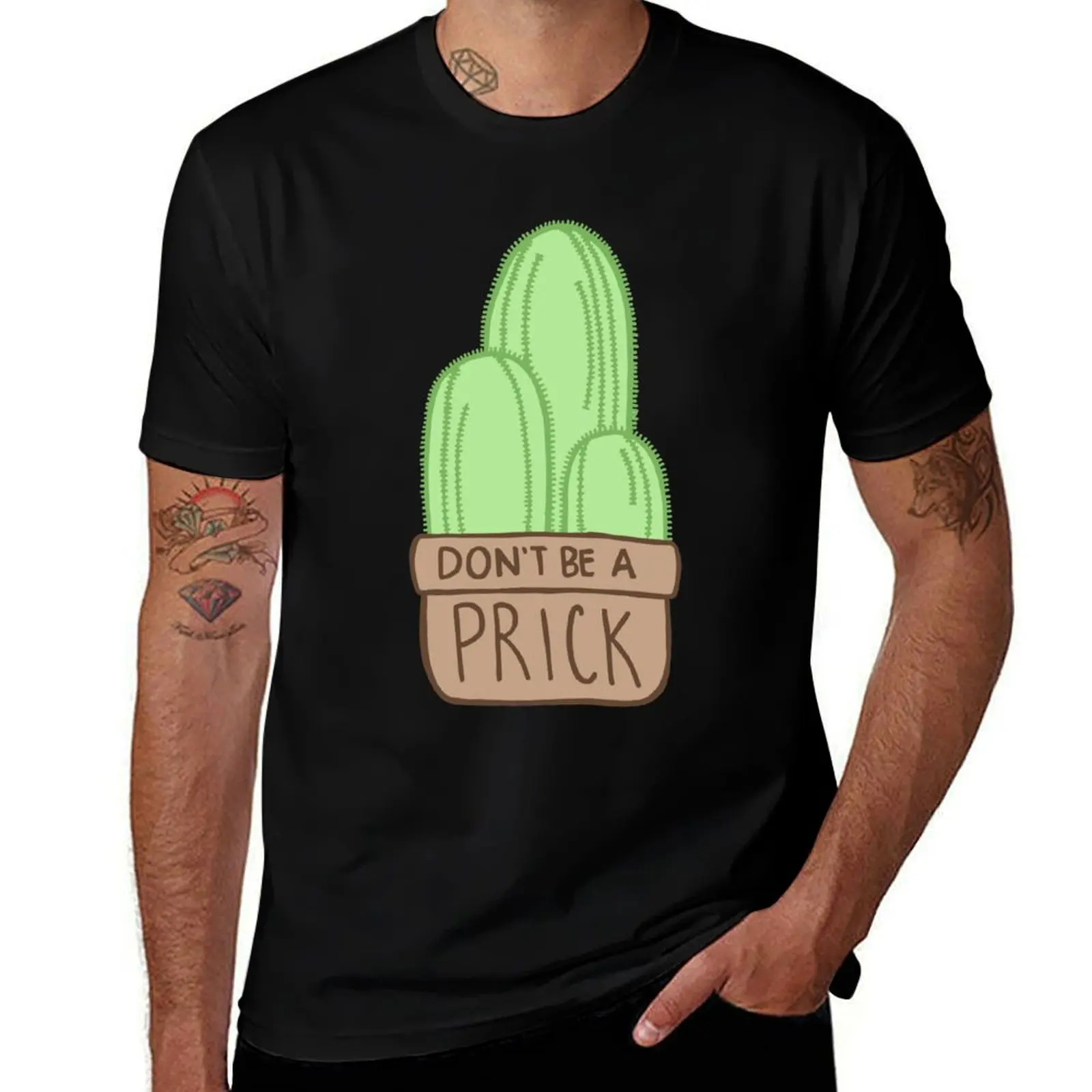 Don't Be a Prick Cactus T-Shirt Daily Casual Short Sleeve Tee Shirt T-Shirt