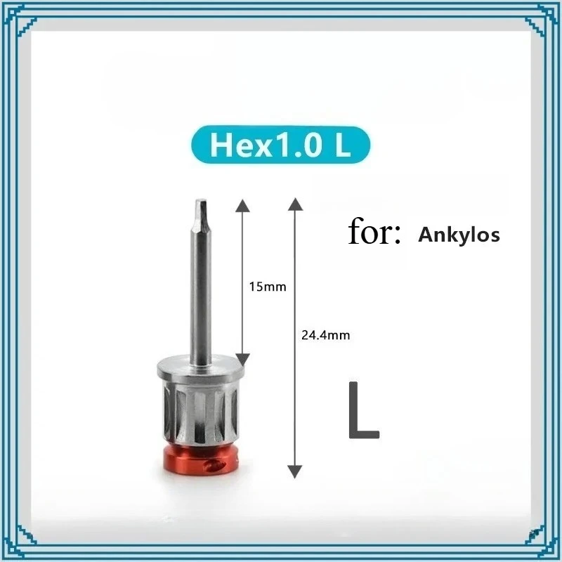 Dental for Osstem 1.2 Hand Hex Driver Implant Screwdriver for Installation Removal Compatible with DIO 3i NEO Megagen