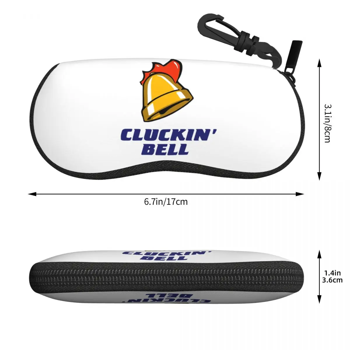 Cluckin Bell GTA San Andreas Shell نظارات حافظة نظارات شمسية واقية للنساء والرجال حقيبة نظارات ناعمة
