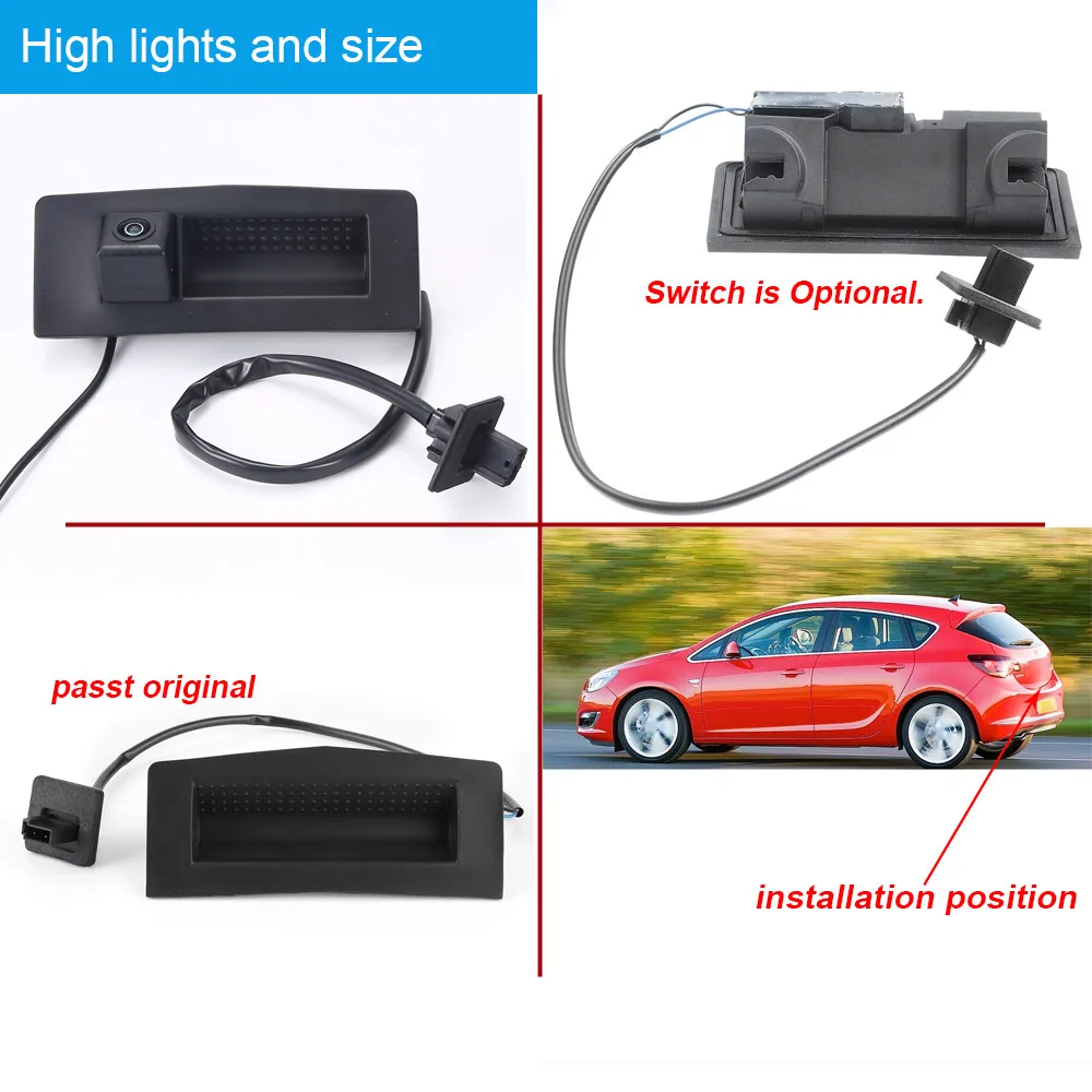 Trunk Handle car rear view camera For Opel Vauxhall Mk2 MK5 Astra H Caravan Kasten Kombi Zafira B Family L08 BL35 L48L67 L69 L70
