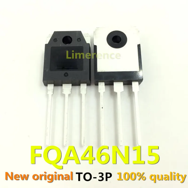100% nuevo 50 unids/lote original MOSFET FQA46N15 TO-3P 150V 50A 46N15   Transistor