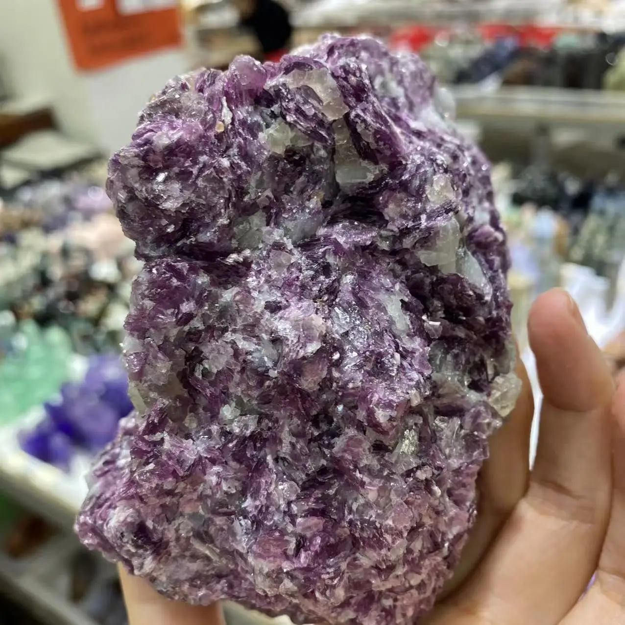 

Natural Purple Cloud Crystal Energy Raw Stone, Room Decoration, Aquarium Decoration, Meditation Stone, Gift for Office