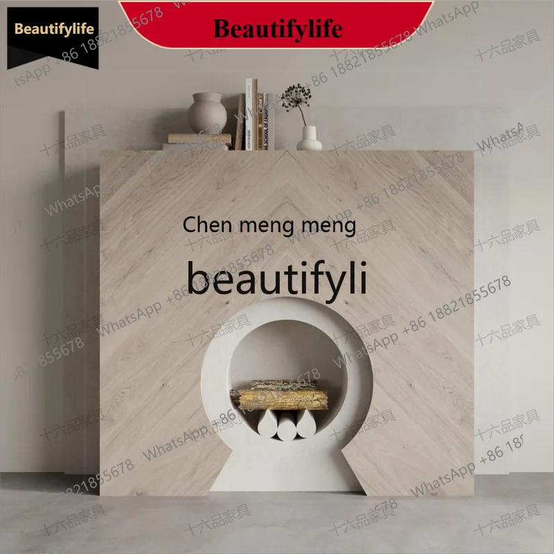 

D178 Американский камин из цельного дерева, французский входной шкаф для хранения, европейский стиль, украшение для гостиной, ТВ-шкаф