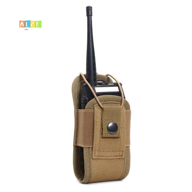 

A12E-Radio Walkie Talkie Bag Waist Pack Pocket Holder Portable Walkie Talkie Bag Hunting Camping Carrying Bag