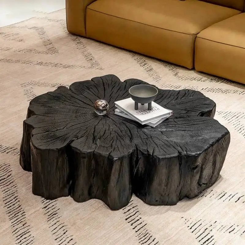 Nordic Luxury Marble Coffee Tables Modern Wood Space Apartments Marble Coffee Tables Round Wooden Stoliki Kawowe Furniture Home