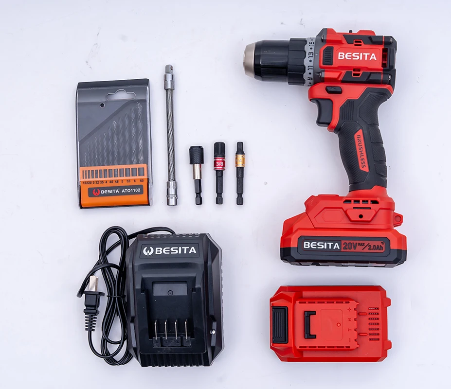 20V 21PCS 60N.m Brushless lithium electric drill sets