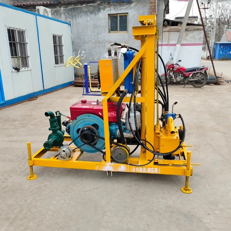 100 Meter Deep Small Drilling Rig Machine Easy Operation Portable Rock Soil Geological Condition Drill Mini Water Well Drill Rig