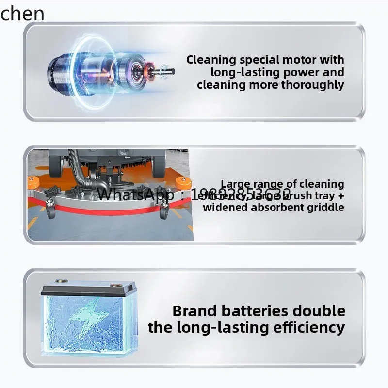 ZZ Lavapavimenti da terra Fabbrica commerciale Supermercato Parcheggio Macchina industriale per spazzare e pulire