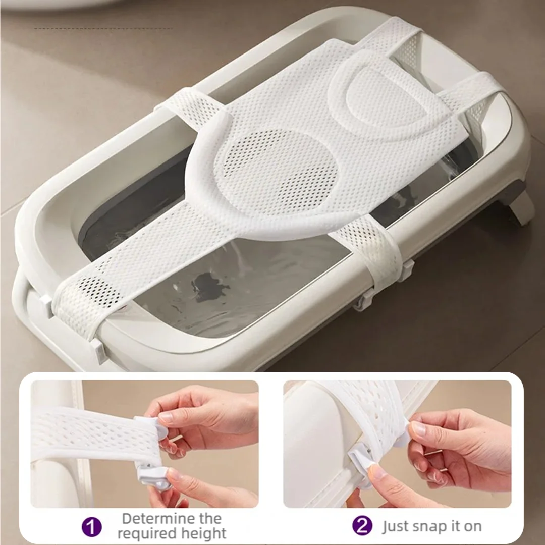 1PCS Baby Shower Net Infant Anti-fall  Hanging Bath Pad Skin Support Waist Breathable Wear-resistant Care Products