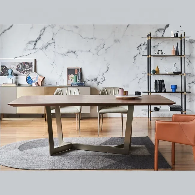 

Hot Sales Minimalist Design High Quality Dining Room Table 12 Seater Dining Table Set