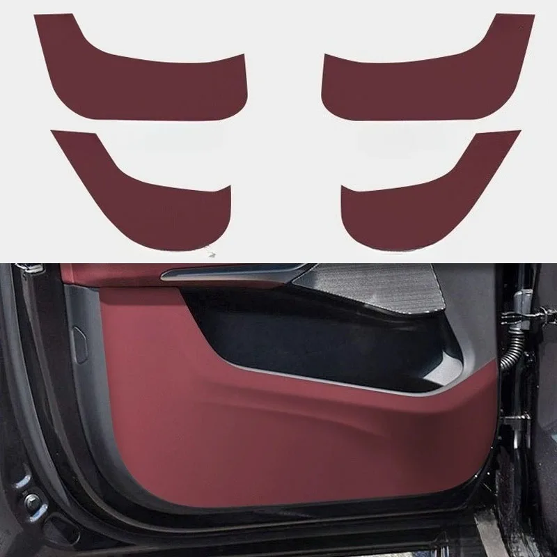 

for BMW X7 2022 2023 2024 2025 Carbon Fiber Look Door Anti-Kick Panel Overlay PU Leather Glove Box Sticker