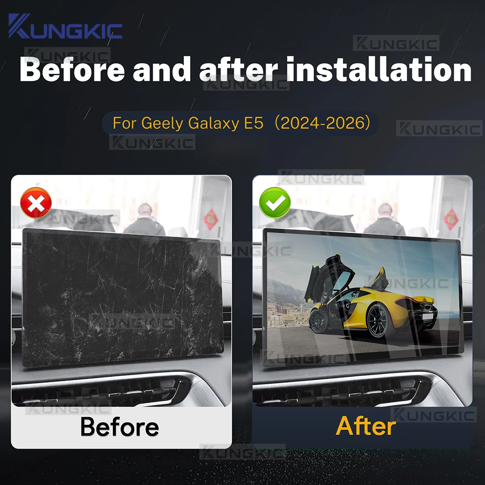 For Geely EX5 Galaxy E5 2024 2025 2026 Tempered Glass Car Infotainment Radio GPS Dashboard Instrument E5 Screen Protector