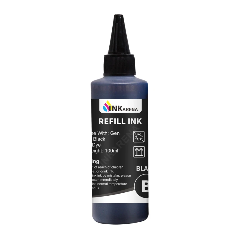 INKARENA 400ml Bottle Refill Universal Dye Ink Replacement for HP 122 XL Deskjet 2050s 3050A 3052A 3054 1010 1510 2540 Printer