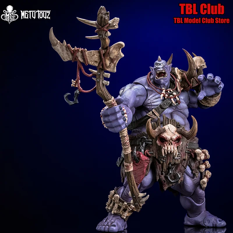 Pre Stock 1/10 Scale Dark Magic Continent Cannibal Tribe Orc Prophet 9-inch Full Set Action Figure Soldier Model Toys  METYTOYZ