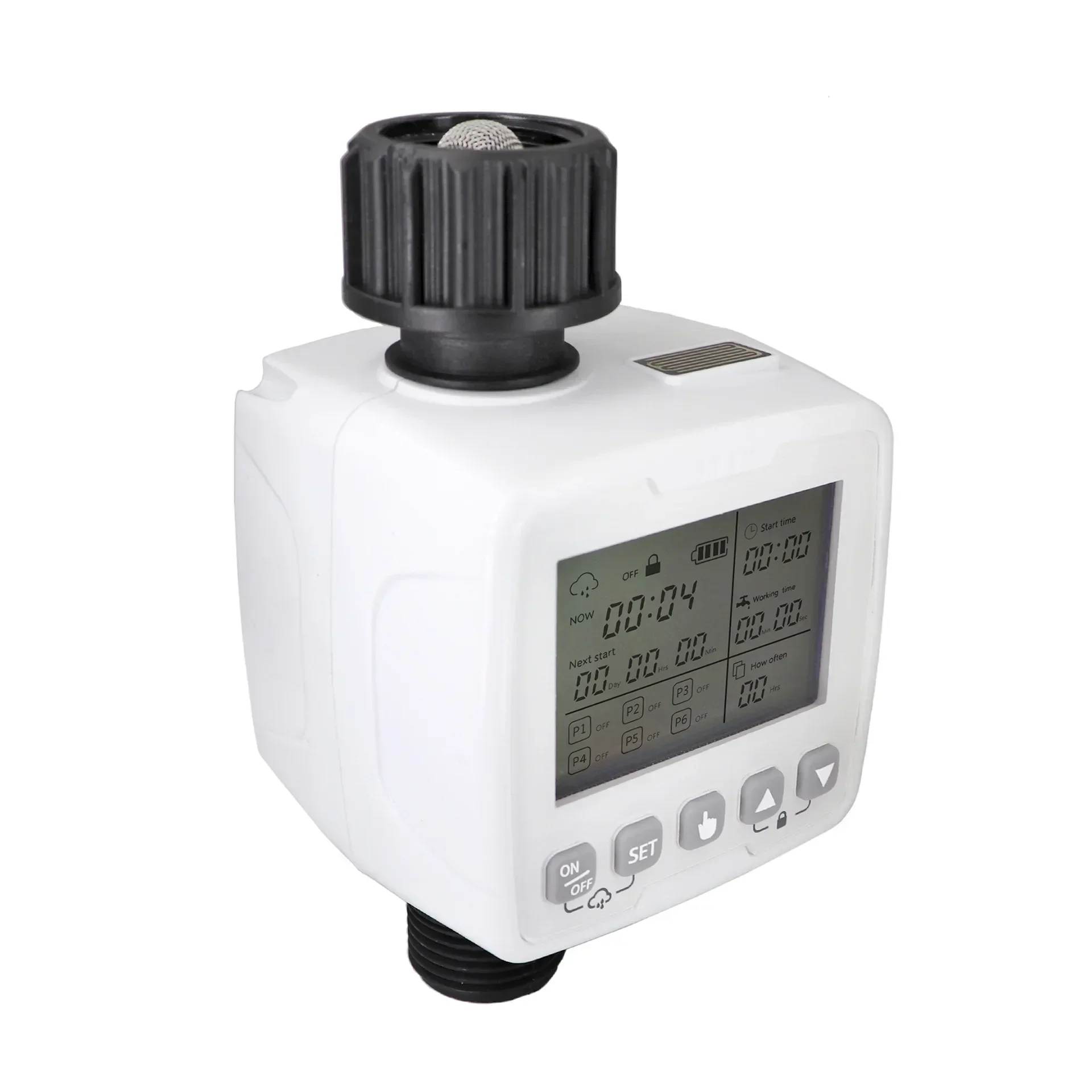 Intelligent LCD big screen IPX5 rain delay automatic irrigation garden water timer