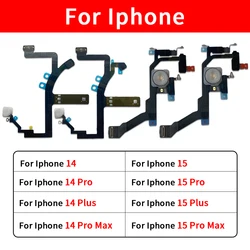 Good quality For IPhone 15 14 Pro Max Plus LED Flash Light Sensor Flex Cable Proximity Distance Ambient Repair Part Flashlight