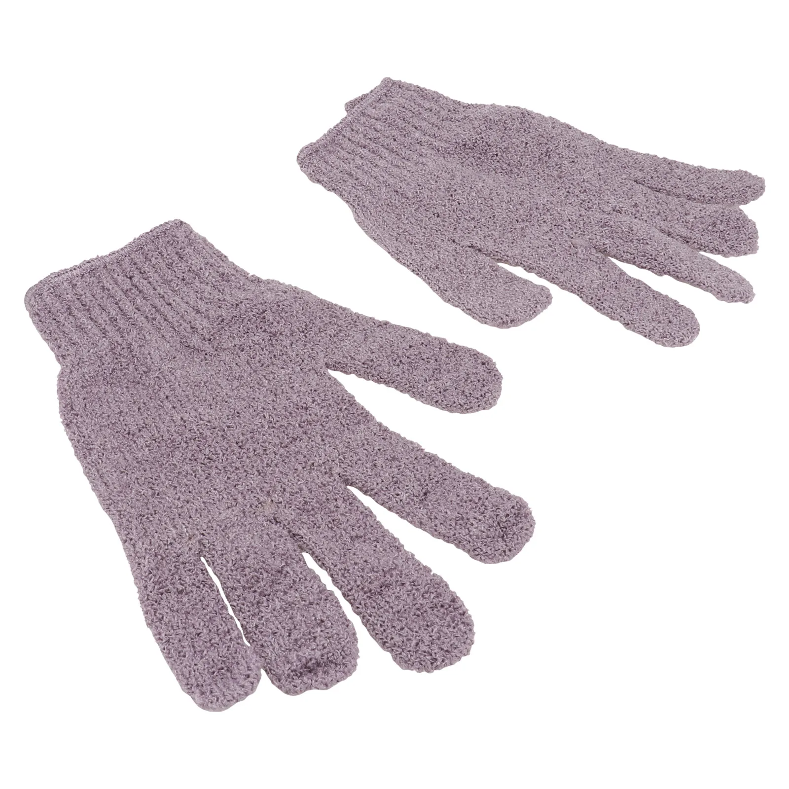 

Five Finger Bath Gloves Shower Exfoliating Mitts Body Scrubber Spa Cleaner Soft Material Stretchy Design Fits Most Hands Kids