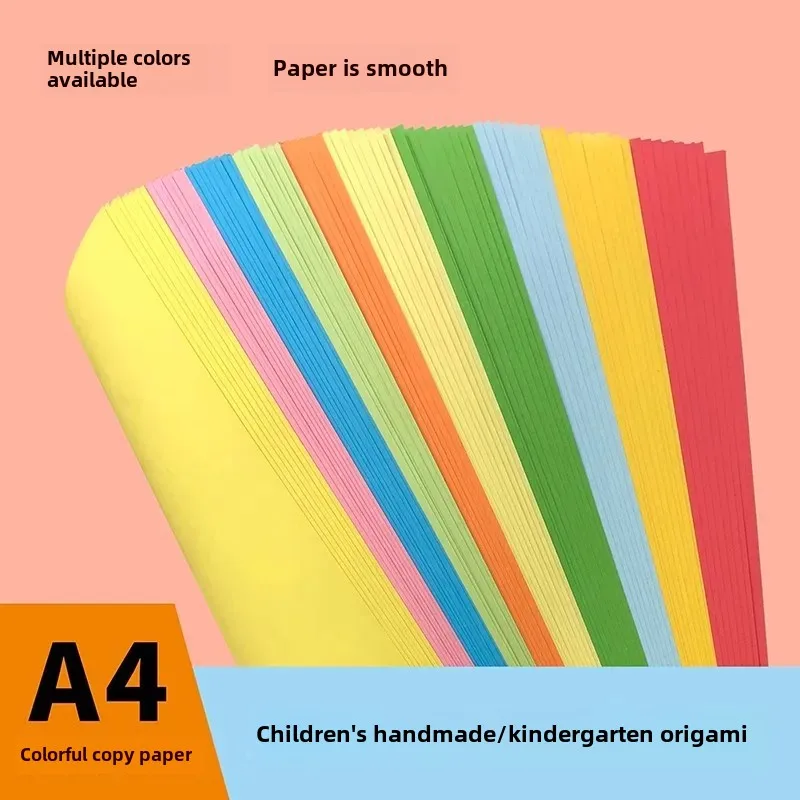 Free Shipping Colorful A4 Paper For Printing And Paper Folding Handicrafts Student Paper Cutting Craft Paper For Children