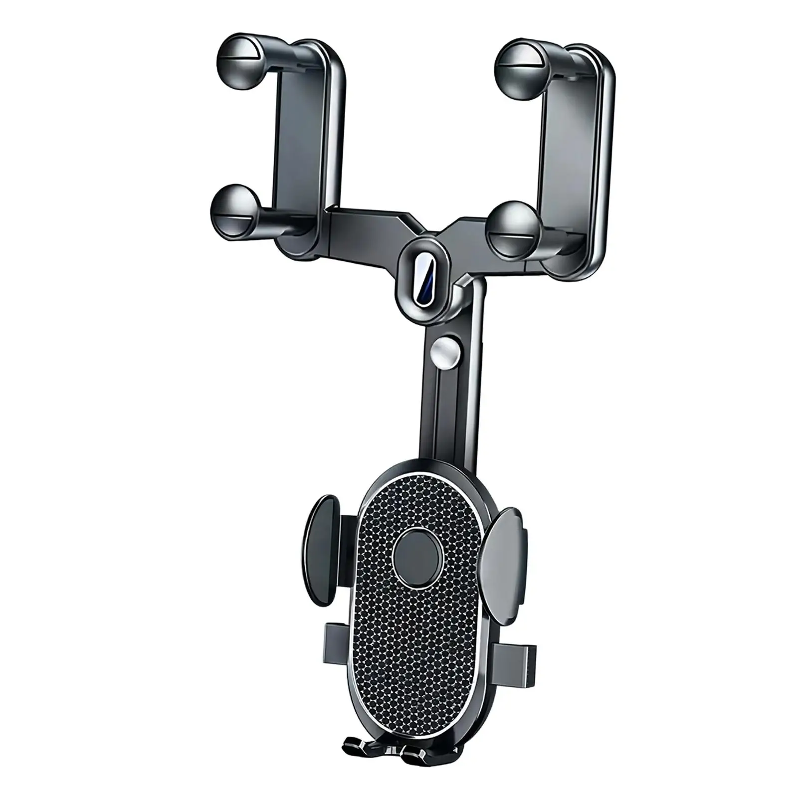 Rearview Mirror Phone Holder for Car Universal Mount 360 Degree Swivel Retractable Arm for Smartphone Dashboard Alternative