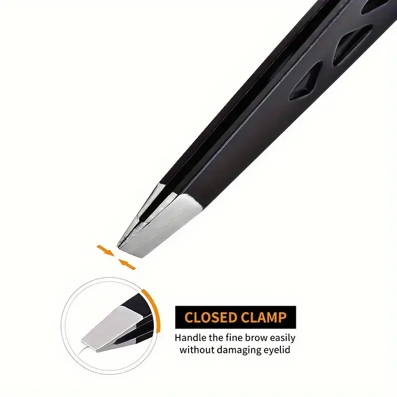 

4pcs Stainless Steel Precision Tweezers Professional Slant Pointed Flat and Angled Tips for Eyebrow Shaping Fragment Removal