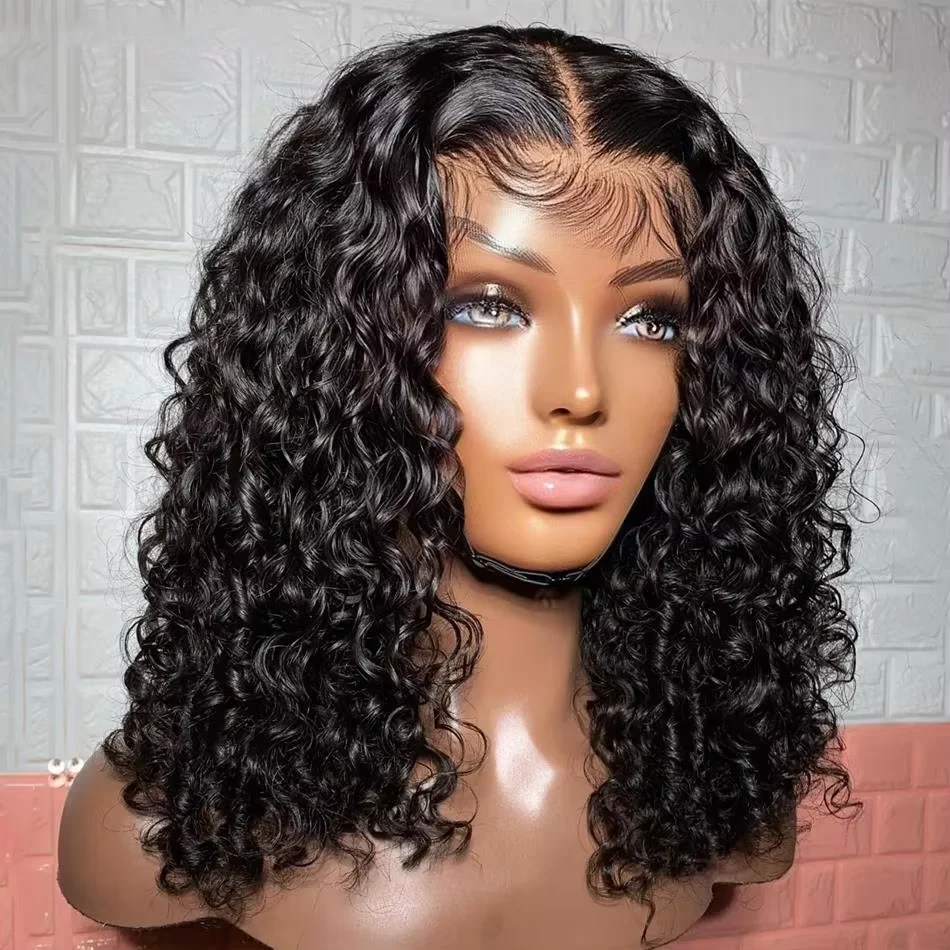 

Deep Wave Bob Wigs Deep Wave 13x6 HD Lace Frontal Curly Wigs Human Hair Short Glueless Wig Human Hair for Women