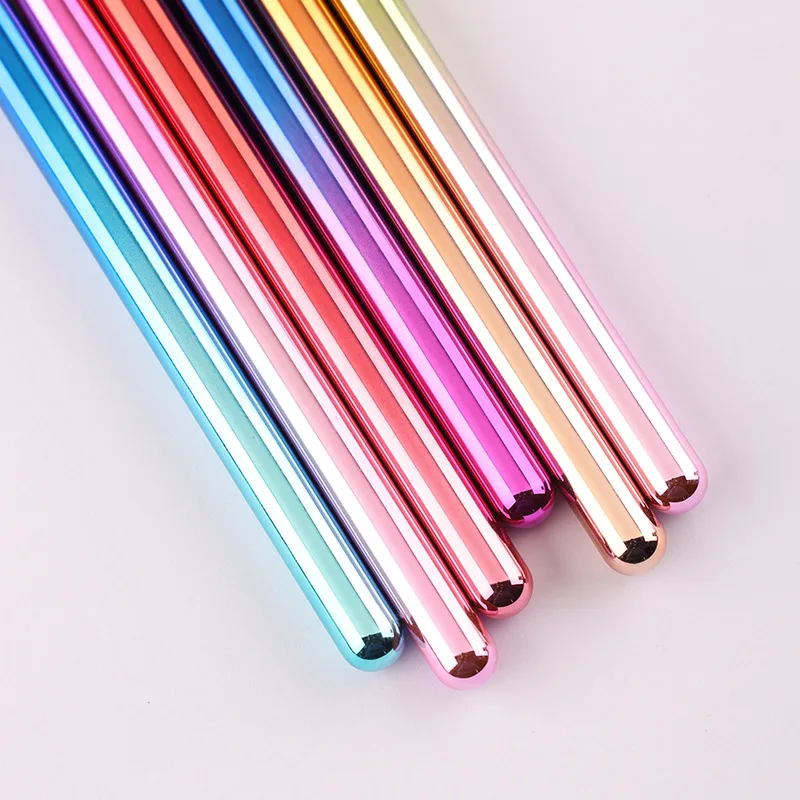 1/6PCS Kleurrijke Nagelborstel UV Gel Borstel Voor Nagels Liner Brush Bloemblaadje Platte Ovale Universele Ombre Schilderen pen Voor Nail Art Gereedschap