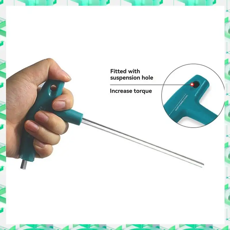 

FIZP 6PCS Kit Hardware Hexagon Socket T Screw Nut Wrench T Handle With Storage Bag Forging Tool