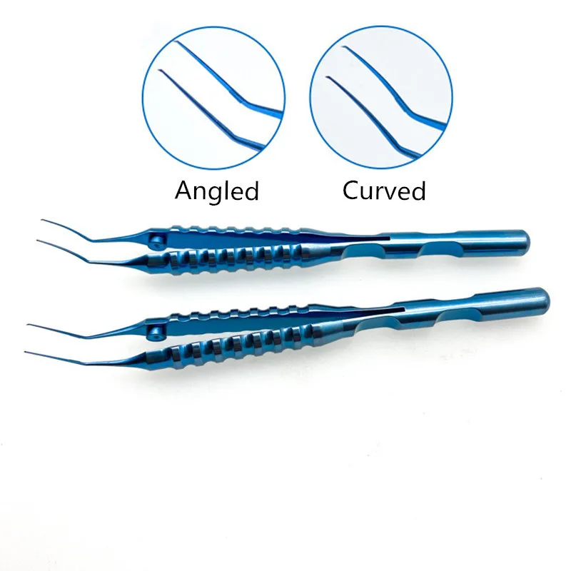 

Capsulorhexis Forceps Angle/curved Titanium Ophthalmic Capsulorhexis Tweezers Ophthalmic Surgical Instruments