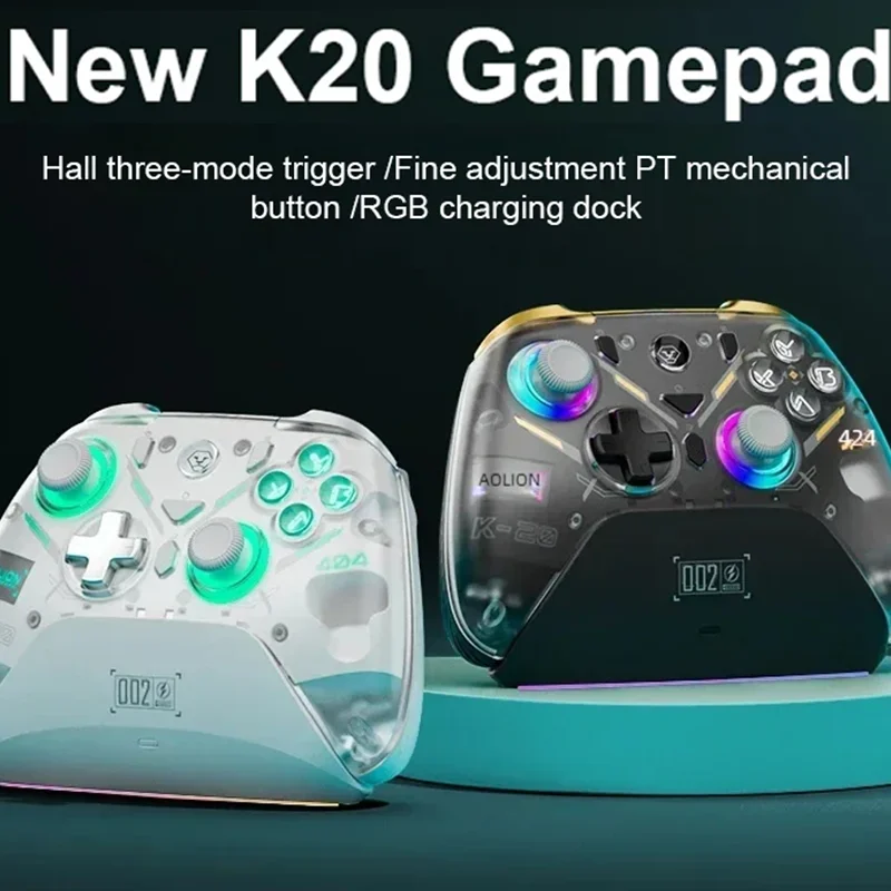 controleur-de-jeu-sans-fil-k20-rgb-avec-station-de-chargement-declencheur-de-joystick-a-effet-hall-pour-switch-2-pc-telephone-switch