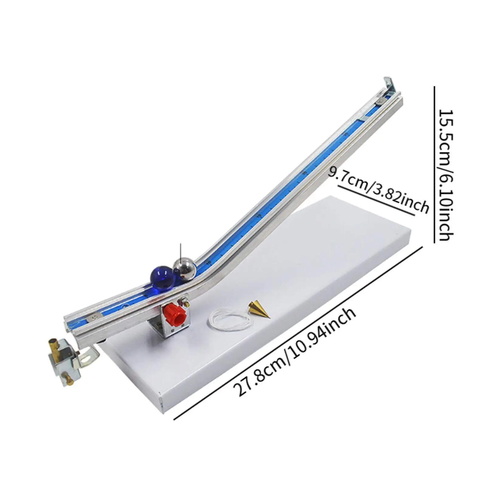 Aparato de experimentos de movimiento de colisión, montaje artesanal, demostración de puntero Manual, material didáctico para estudiantes, profesores, escuela