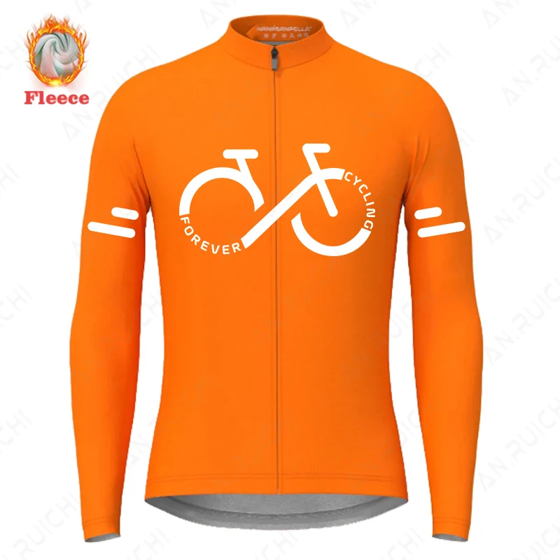 Winter Long Sleeves Cycling Jerseys Warm Fleece Bicycle Jacket Men\'s Outdoor Sport MTB Road Bike Cycling Clothing Ropa Ciclismo