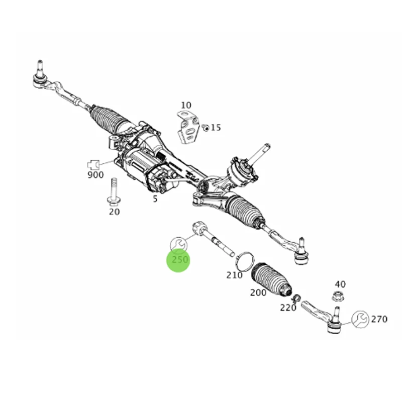 A4474600055 Axial universal joint left and right Me rc ed es Be nz F447 V 250 2.20