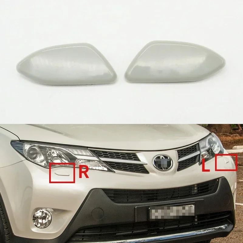 For Toyota RAV4 RAV 4 2013 2014 2015 2016 Front Bumper Headlight Water Sprayer Jet Cap Lid Headlamp Washer Nozzle Cover