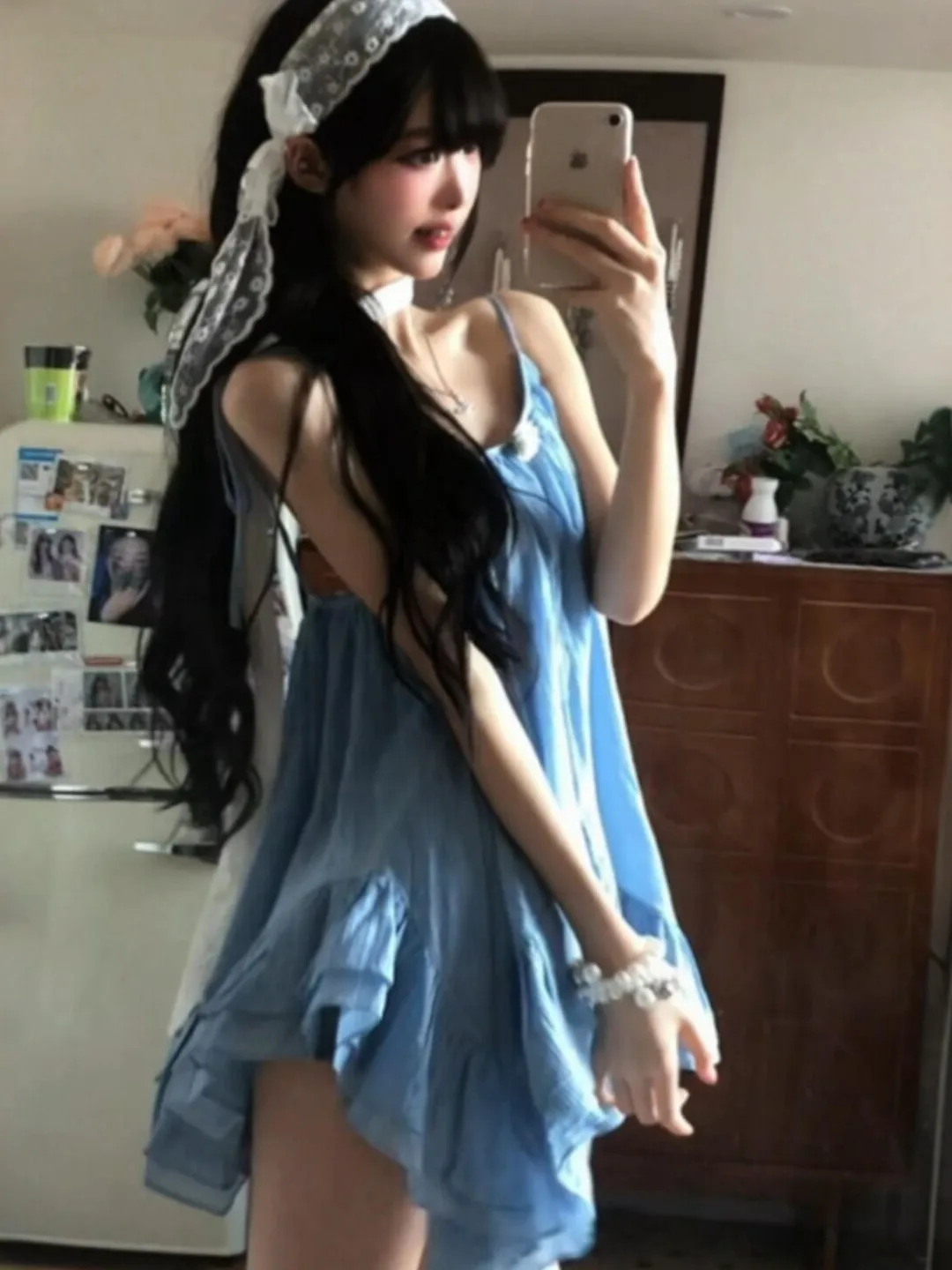 

Unique Beautiful Halter Top Skirt Set Summer Comfortable Slim Fit V Neck Short Sleeve Women's Fashion Ensemble Age Defying