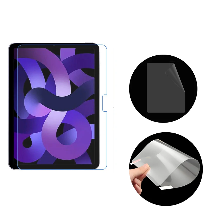 4-Pack Soft PET Matte Anti-Glare Screen Protector Guard Film Compatible with iPad Models 10/10.9 Air 11/13 Mini 4567 pro 11/12/1